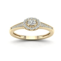 Dijamantni prsten od žutog zlata od 10 karata od 13 karata