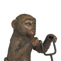 5 13 brončana skulptura majmuna od polistonea