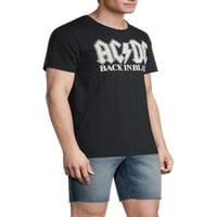 Povratak u Black & Rock & Roll grafičku majicu za muške i velike muške, paket