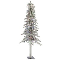Alpsko umjetno božićno drvce od 7 stopa s raznobojnim LED žaruljama od 7 stopa