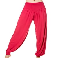 Ženske hipi hlače visokog struka, Harem hlače, indijske joga hlače, duga sportska odjeća za trčanje, široke hlače