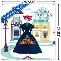 Diznejeva Marija Poppins se vraća-Marijin ilustrirani zidni poster s gumbima, 14.725 22.375
