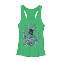 Ženska majica bez rukava U Stilu steampunka s hobotnicom i zelenim vrijeskom - dizajn Iz e-maila