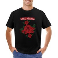 New York City Girl Gang Empoidery Rose Men's Grafička majica Vintage Sport Sport Sport Tee Black 3xl