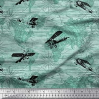 Tkanina od krep svile u obliku Polka Dot, avion i karta iz A-liste