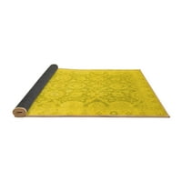Tradicionalni unutarnji tepisi pravokutnog oblika u orijentalnom stilu u žutoj boji, 2' 4'