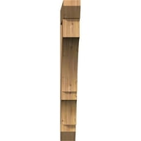 Ekena Millwork 1 2 W 44 D 48 H Balboa Slat Smooth Bracket, zapadni crveni cedar