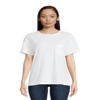 Time i TRU ženska majica s pletenim džepom u prsima, veličine xs-3xl
