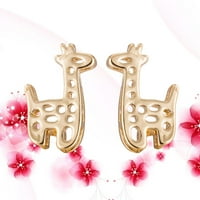 Par elegantnih i lijepih naušnica u obliku žirafe modni modni uši za žene i dame