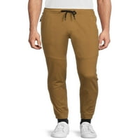 Moderna kultura muški egon rastezanje Twill Tech zip jogger hlače