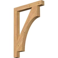 Ekena Millwork 1 2 W 30 D 42 H Westlake Block Smooth Bracket, zapadni crveni cedar