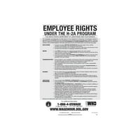 Pridržavajte se prava zaposlenika u okviru programa engleski poster od 2 do 2