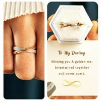 Xinqinghao do mojih dragih prstenova parovi prstenovi darovi za parove prstenovi za žene darovi za dva tona za