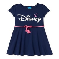 Disney Girls Logo haljina za klizač s remenom konopa, veličine 4-18
